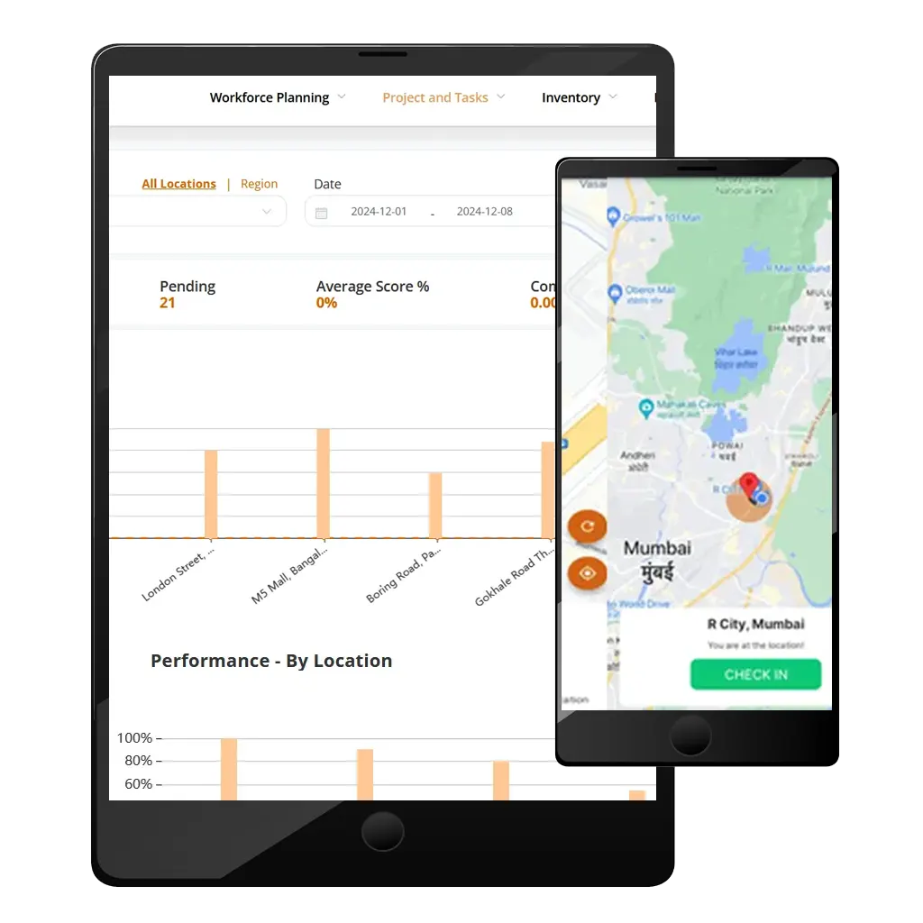 QSR task and audit dashboard
