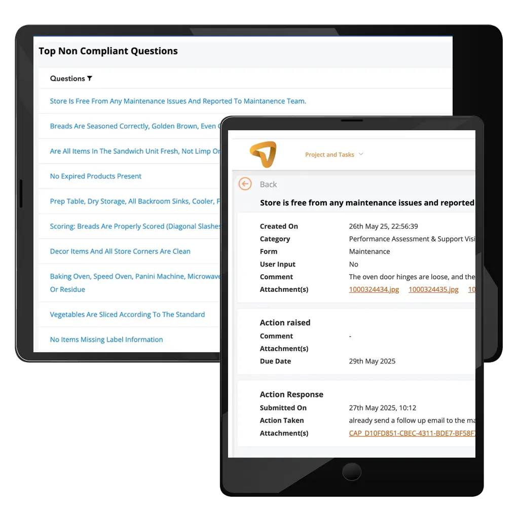 Ensure seamless hotel operations with NymbleUp’s advanced software for the hospitality industry, built to integrate automated issue management directly into your SOP workflows. Our intelligent hotel audit management software captures, tracks, and resolves incidents in real time — ensuring that no task or issue is ever lost, delayed, or mishandled. From housekeeping to compliance audits, NymbleUp empowers hospitality teams with automated alerts, escalations, and resolution tracking — keeping every property aligned with brand standards and operational excellence.
